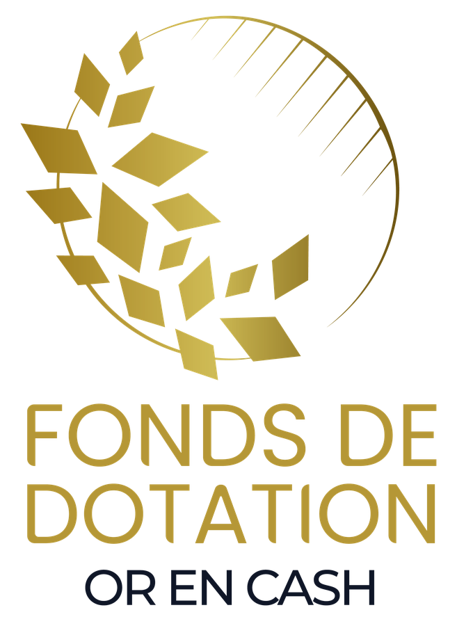 Logo portrait or et noir